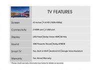 SkyWall 43SW-Voice 43 Inch (109.22 cm) Smart TV