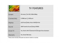 SkyWall 40SW-Voice 40 Inch (102 cm) Smart TV